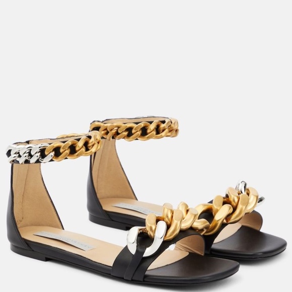 100% Authentic Stella McCartney Falabella Sandals - sz 38 - Picture 1 of 4